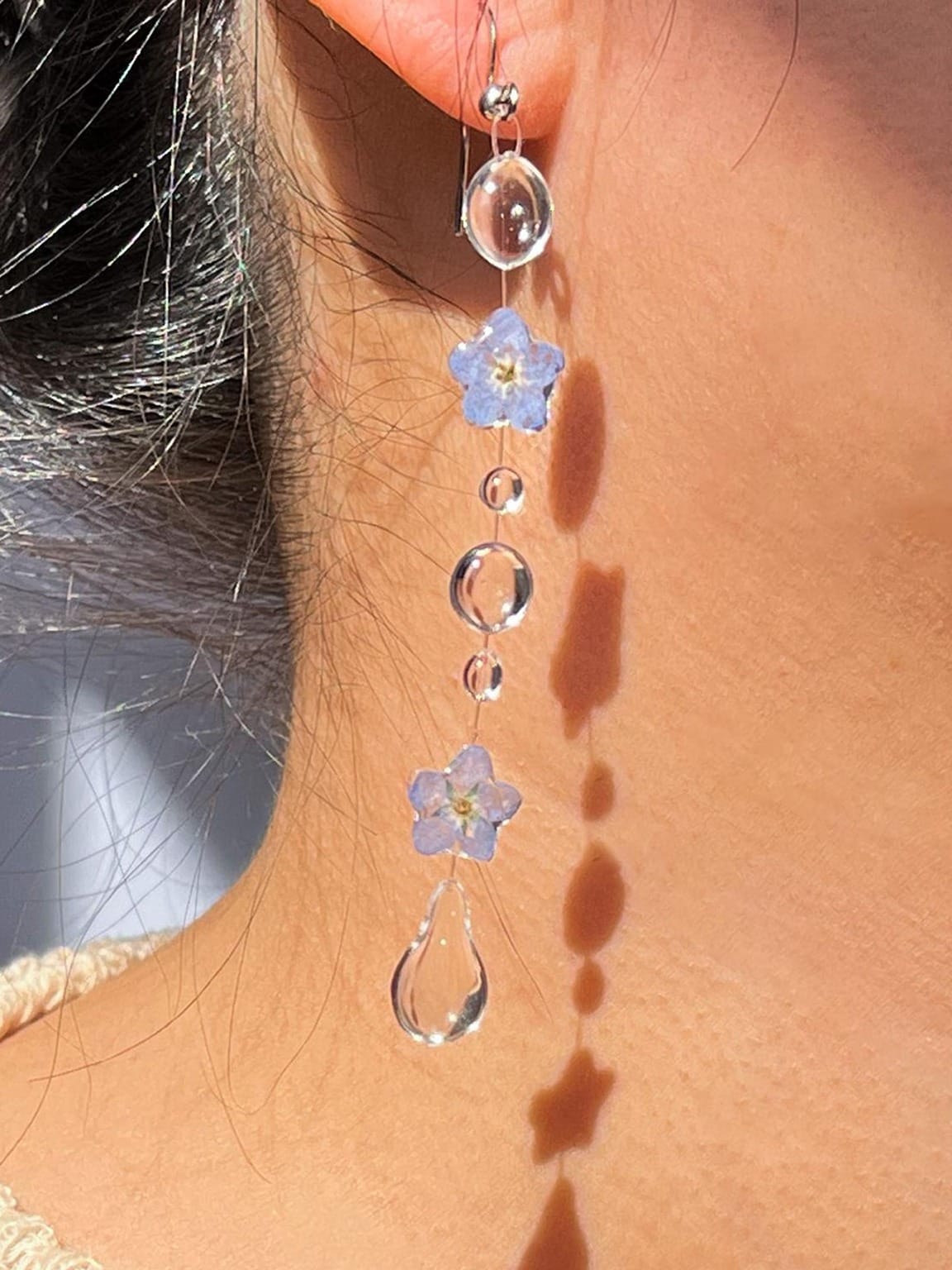 ForgetMeNotBluePlainEarring Orig LS (2) cid12