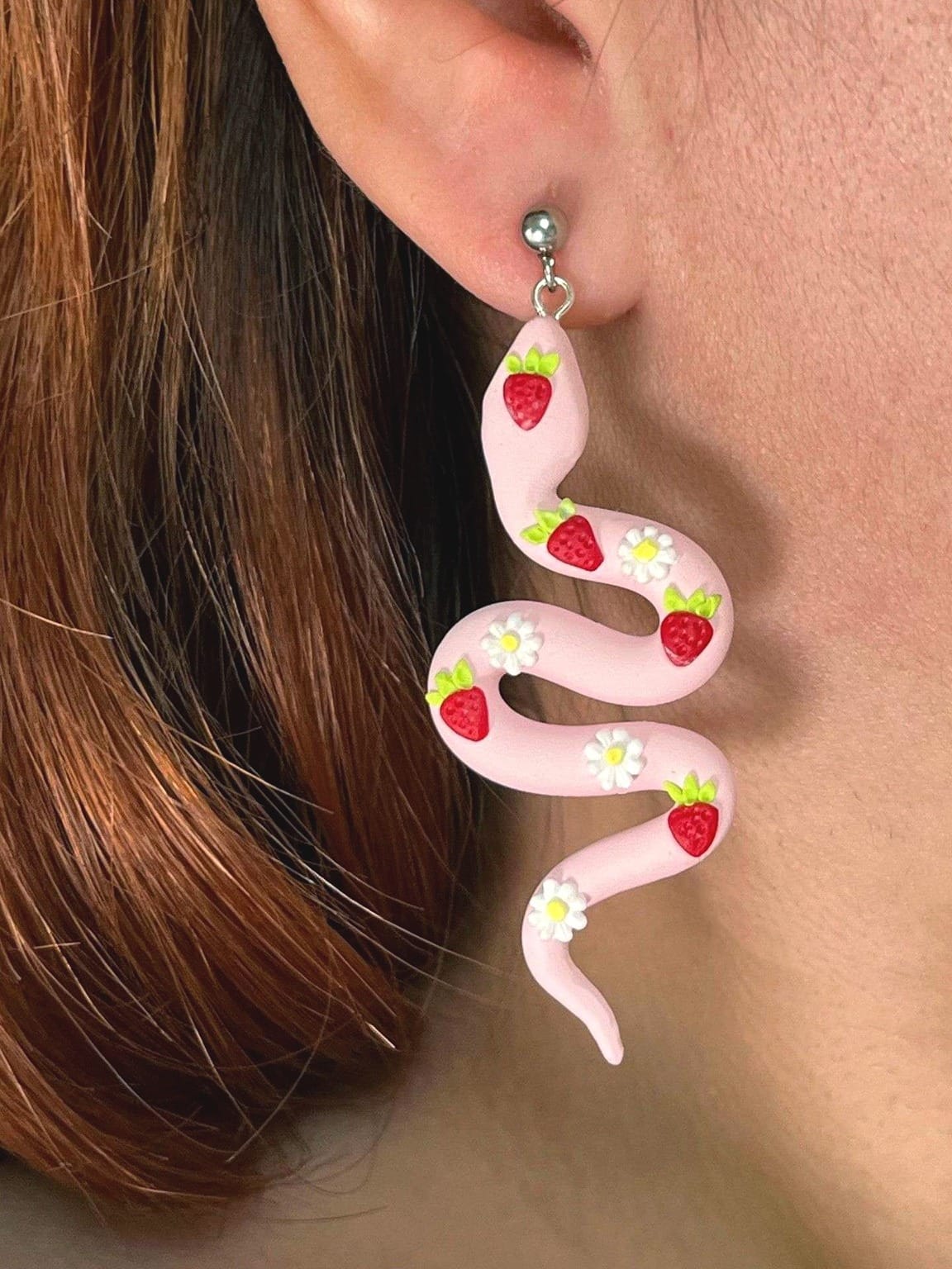 SnakeEarring PinkStrawberry LS BPSS cid14