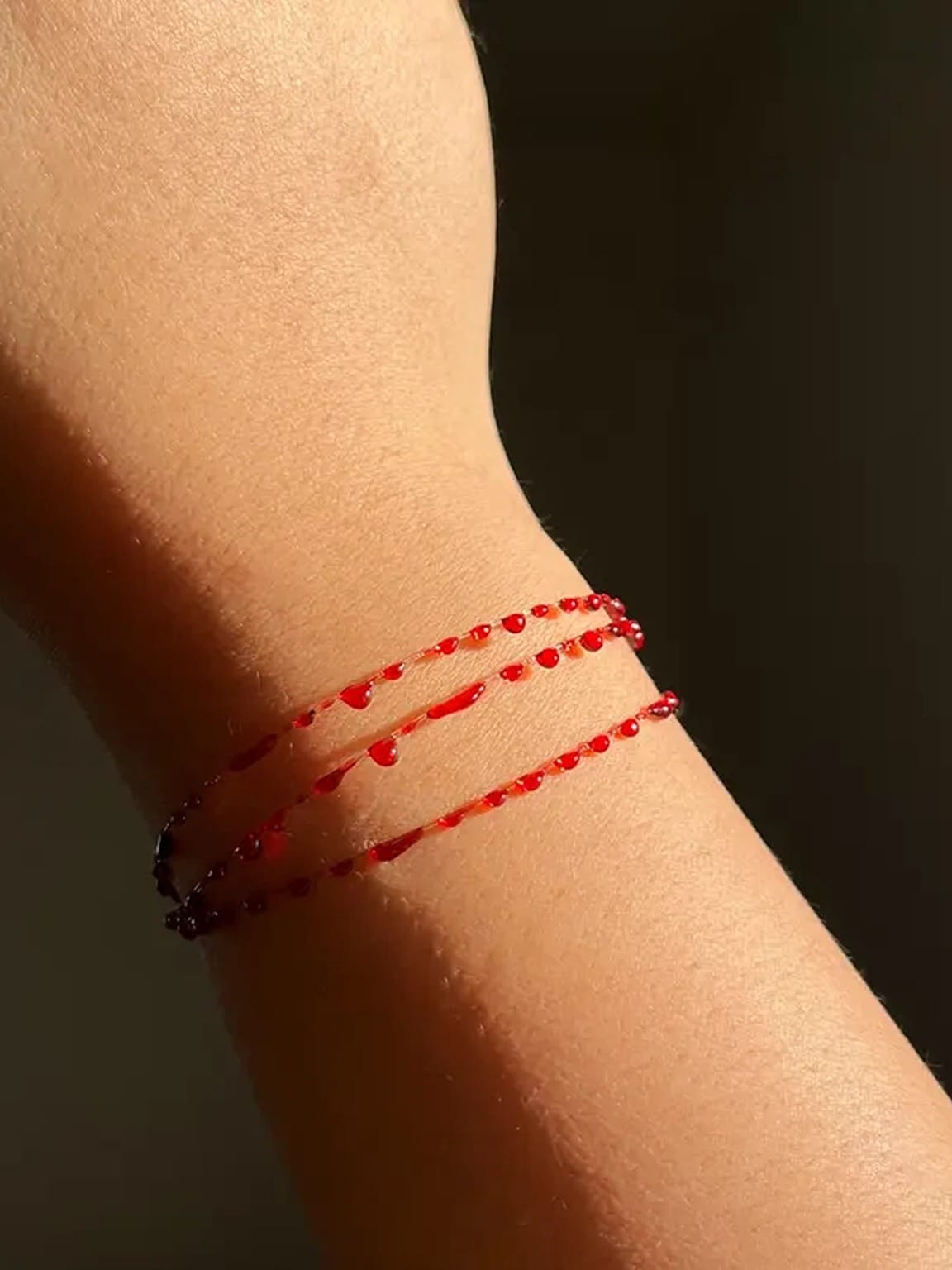 Vampish Layered Blood Bracelet LS cid11