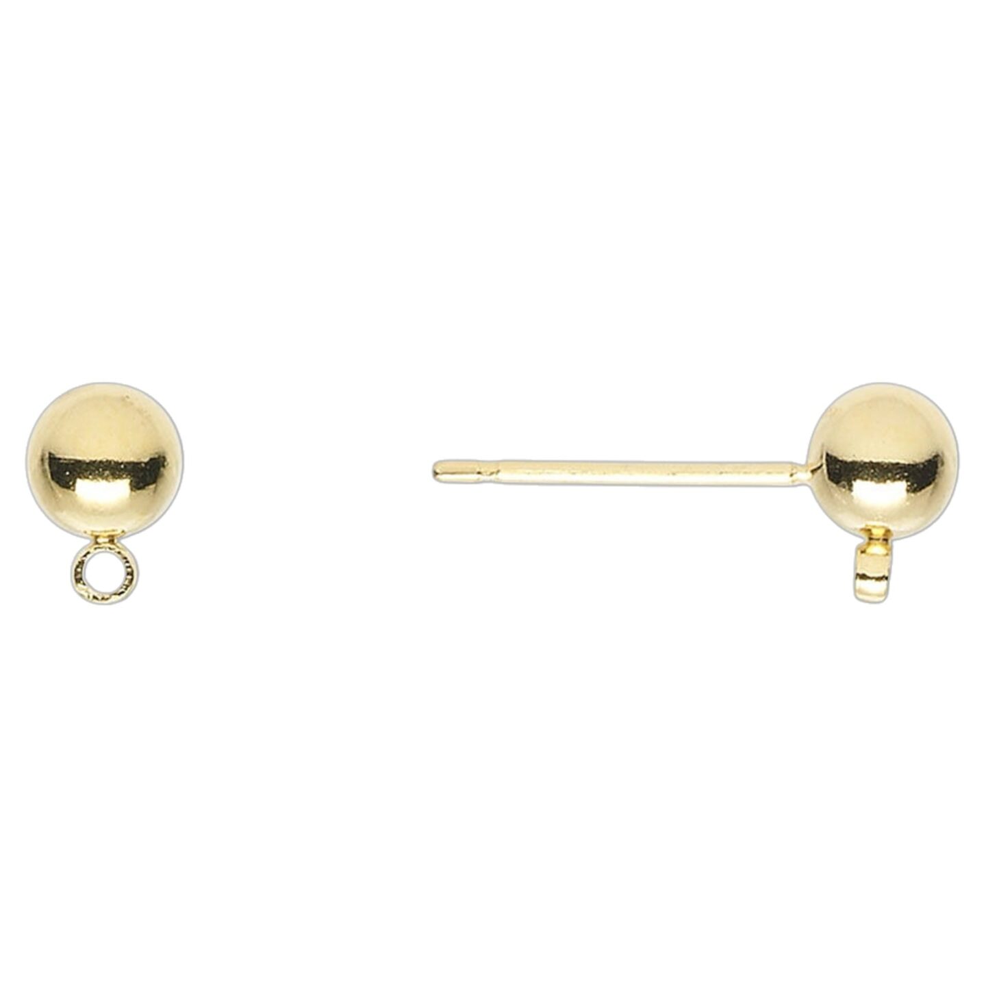 Ball Post Gold Plated