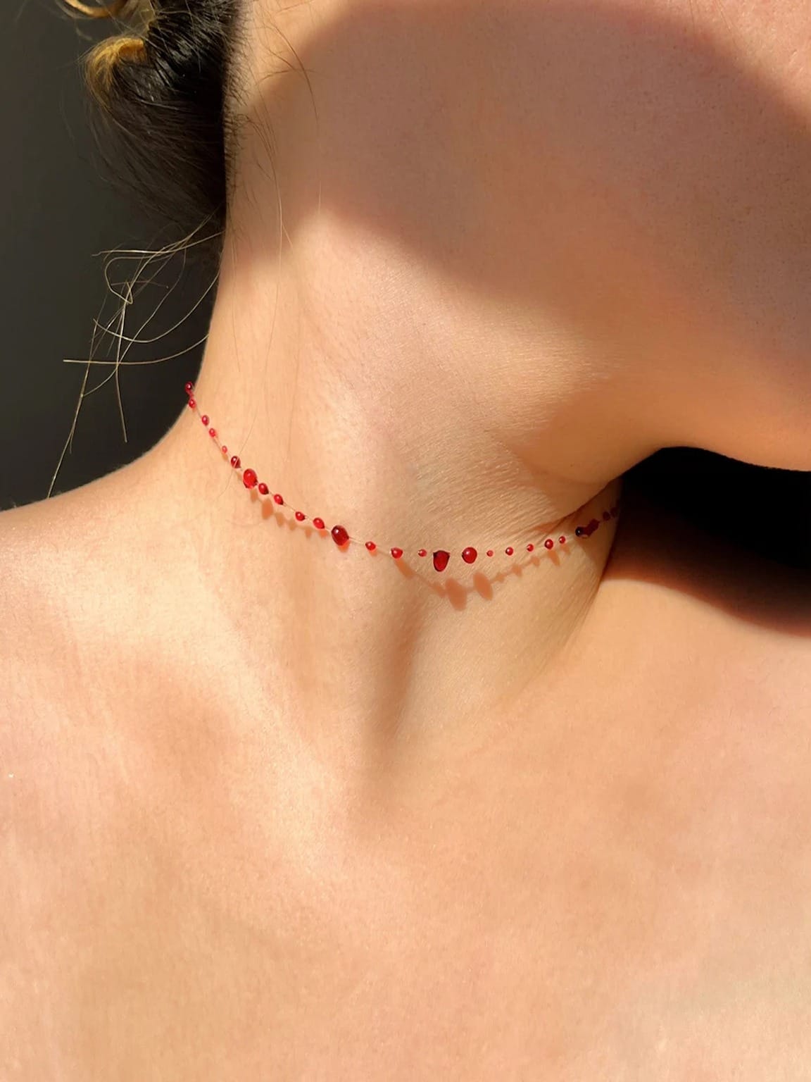 vampish blood single strand choker LS 5 cid11